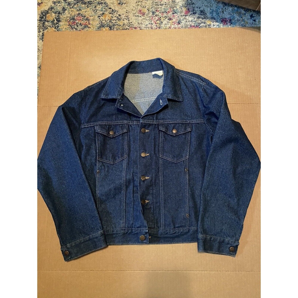 VTG Rustler Denim Jacket L Made in USA 79112PW Great Condition!